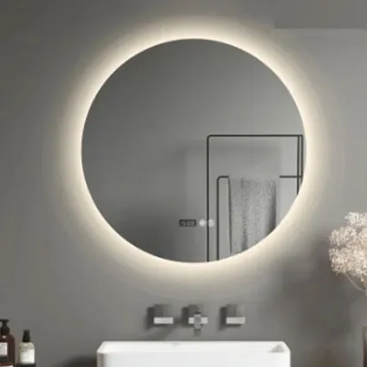 Smart Mirror, Crystal Mirror,3 Color,Defogger,Temperature,Time(LR-AD01)